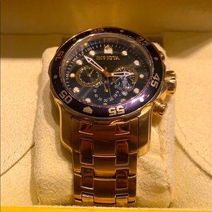 INVICTA PRO DIVER Golden Watch 0072